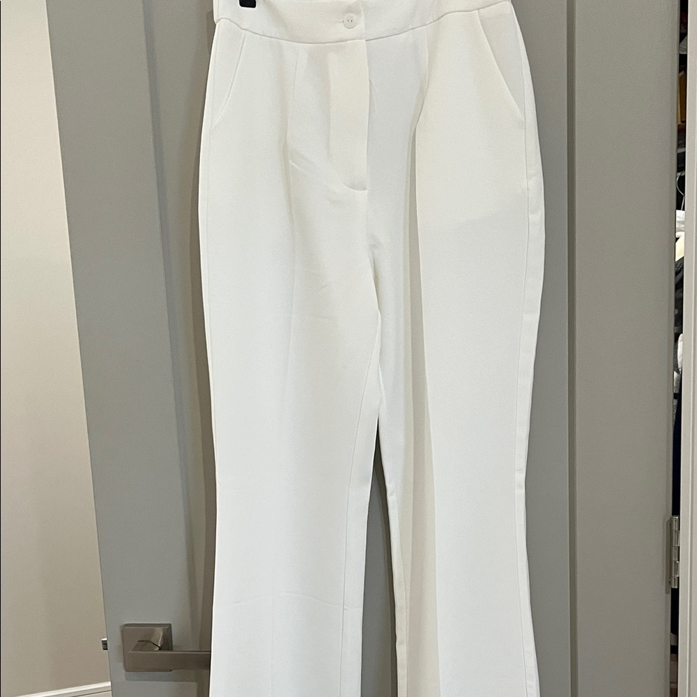 Elegant Off White Pant Suit - Picture 4 of 7